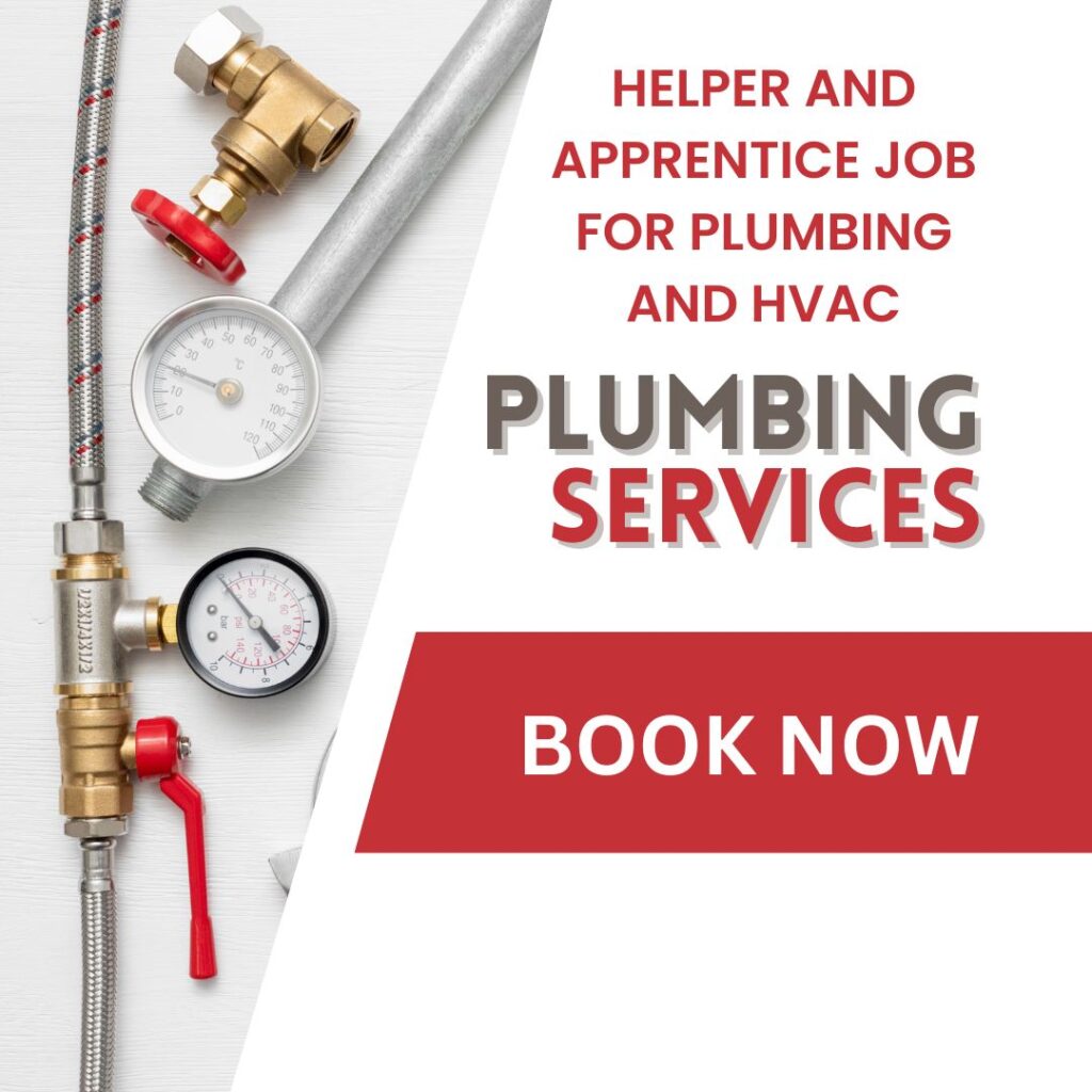 Helper and Apprentice Job for Plumbing and HVAC
