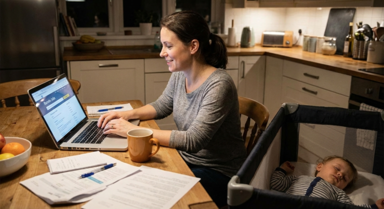 The 15-Minute Job Hunt: A Realistic Guide for Overwhelmed Parents